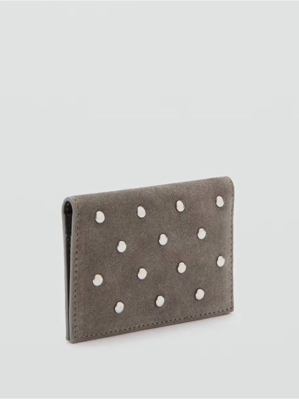 MANGO SUEDE CARDHOLDER WITH STUDS